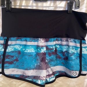 Pelagic White and Blue Shorts